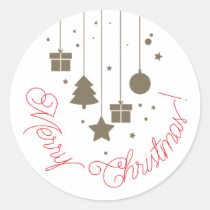 Gorgeous merry Christmas stickers