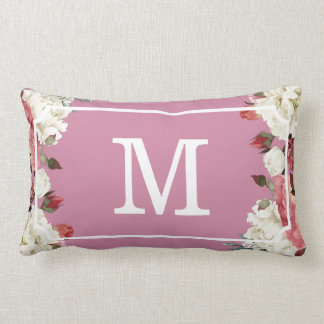 Gorgeous Monogram Pattern Lumbar Throw Pillow