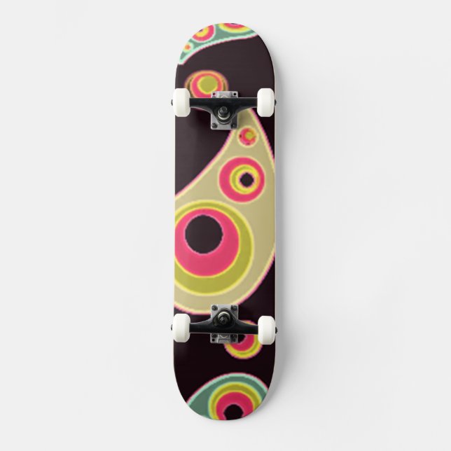 GORGEOUS MULTI SWIRL SKATEBOARD (Front)