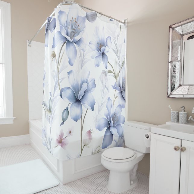 Gorgeous nature theme shower curtain (In Situ)