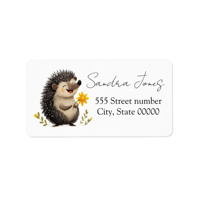 Gorgeous one of a-kind address labels  (Front)