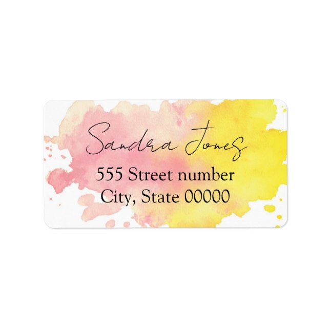 Gorgeous one of a-kind address labels (Front)