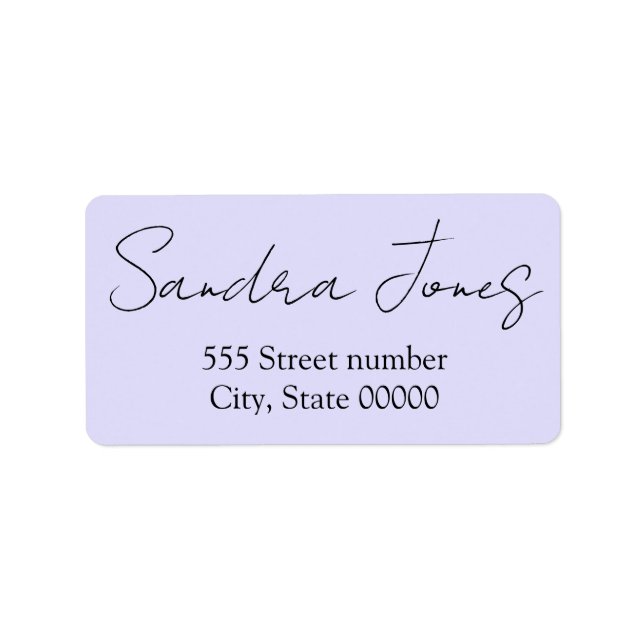 Gorgeous one of a-kind address labels (Front)