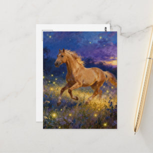 Gorgeous Palomino Year of the Horse Postcard