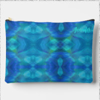 Gorgeous Peacock Blue Abstract