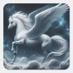 Gorgeous Pegasus in the Dark Sky Sticker Sheet