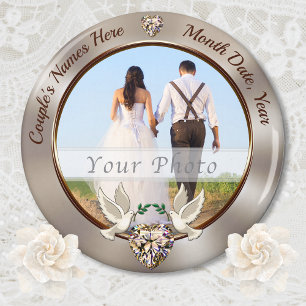 Gorgeous Personalised, Magnet Wedding Favours Chea
