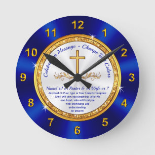 Gorgeous, Personalised Religious Gifts, Scripture Round Clock