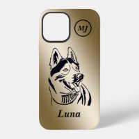 Gorgeous Personalizable Siberian Husky iPhone Case