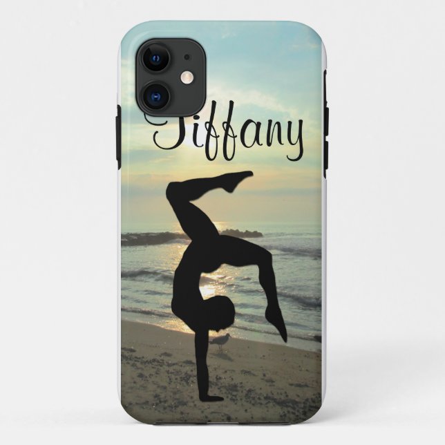 GORGEOUS PERSONALIZED GYMNASTICS IPHONE CASE (Back)