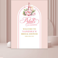 Gorgeous petals and prosecco wedding photo banner