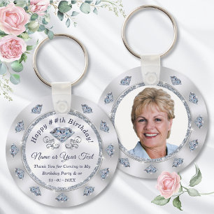 Gorgeous Photo Personalized, Diamond Party Favor Key Ring