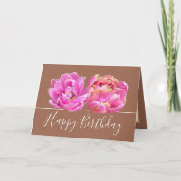Gorgeous Pink Tulip Pretty Floral Bouquet Birthday