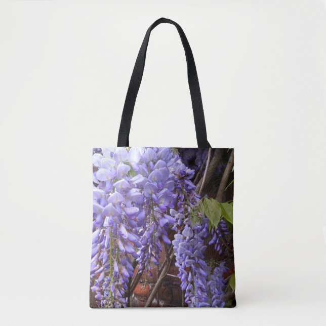 Gorgeous Purple Wisteria Tote Bag (Front)
