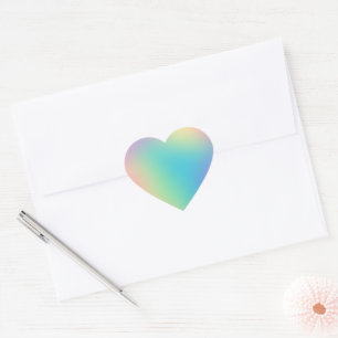 Gorgeous Rainbow Gradient Heart Sticker
