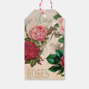 Gorgeous Red Roses Name Tag