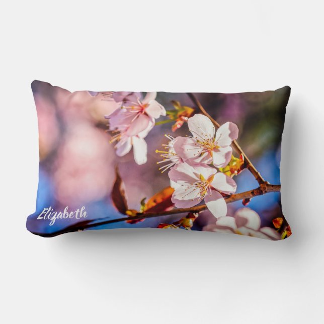 Gorgeous Sakura Blossoms Lumbar Cushion (Front)