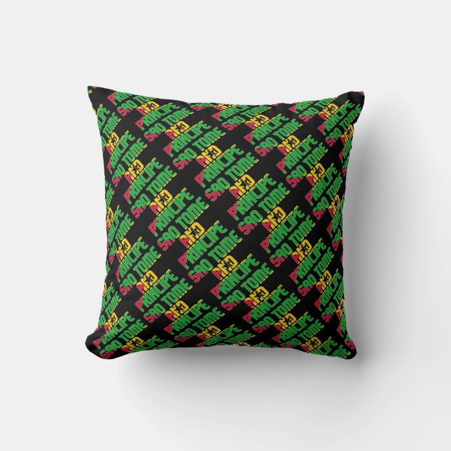Gorgeous Sao Tome and Principe National Flag Cushion (Front)