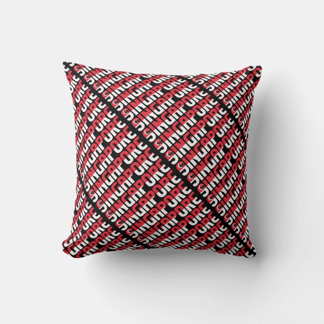 Gorgeous Singapore National Flag Cushion (Front)