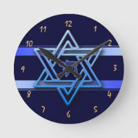 Gorgeous Star of David On blue Background jewish