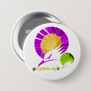 Gorgeous style 7.5 cm round badge