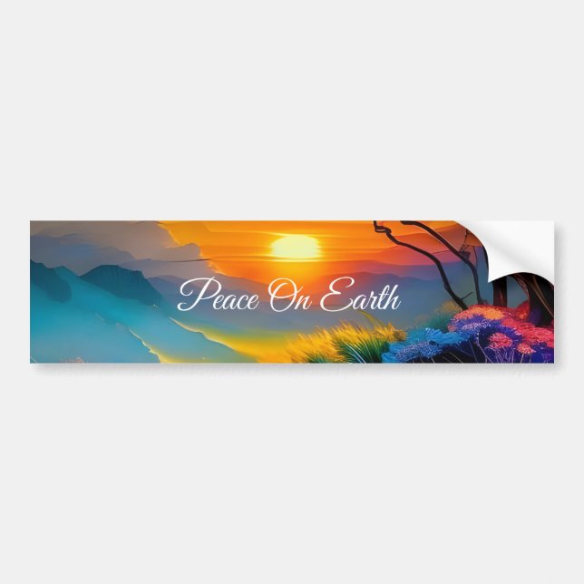 Gorgeous Sunrise over pond  Bumper Sticker (Front)
