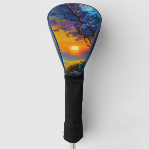 Gorgeous Sunrise over pond  Golf Head Cover