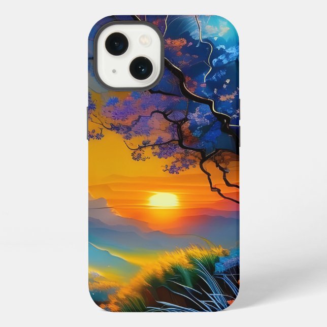 Gorgeous Sunrise over pond  iPhone Case (Back)