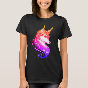 Gorgeous Sunset Hand Drawn Wolf Classic T-Shirt