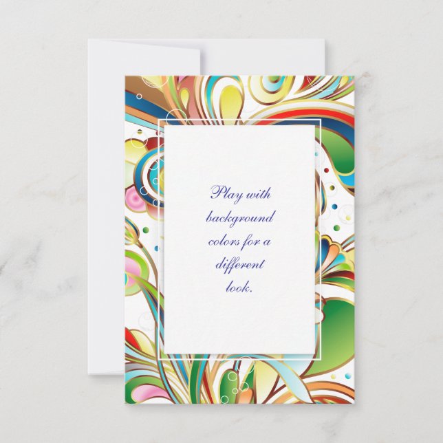 Gorgeous Swirling Flowers (Front)