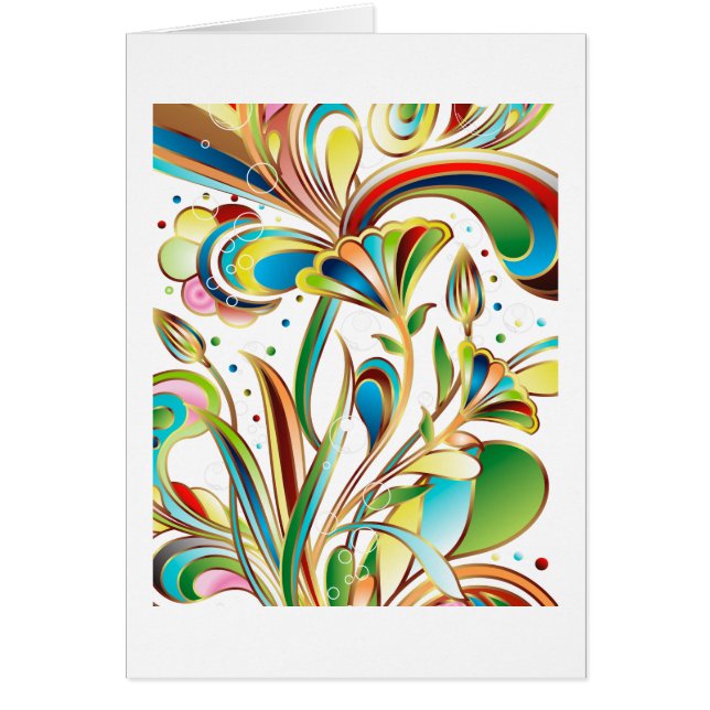 Gorgeous Swirling Flowers (Front)