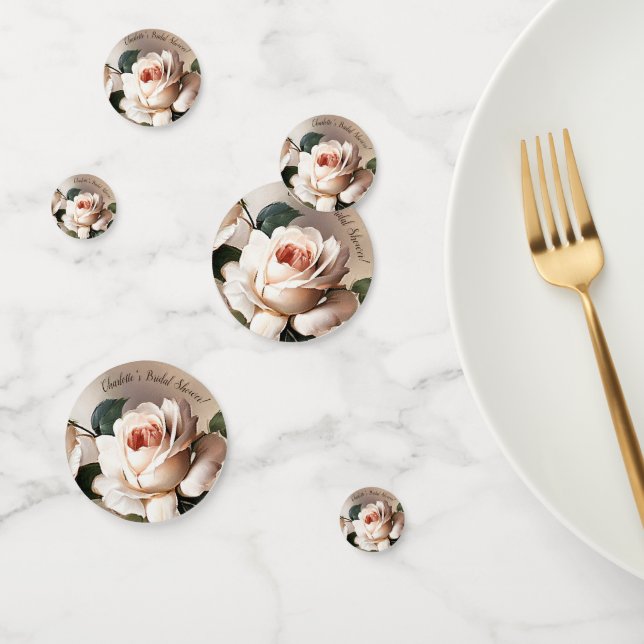 Gorgeous Tea Rose Bridal Shower   Confetti (Group)