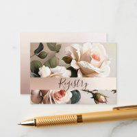 Gorgeous Tea Rose Bridal Shower Registry