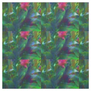 Gorgeous Tropical Flowers Cotton Fabric