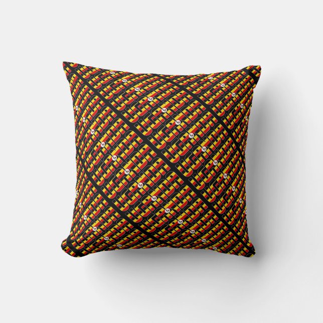 Gorgeous Uganda National Flag Cushion (Front)