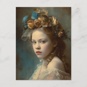 Gorgeous Victorian Child Portrait Postcard