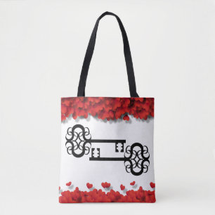 Gorgeous Victorian Keys  Glamourous Hearths Tote Bag