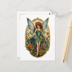 Gorgeous Vintage Fairy Postcard