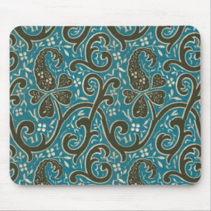Gorgeous Vintage Floral Fabric Mousepad