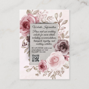 Gorgeous Vintage Flowers Enclosure Card