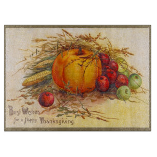 Gorgeous Vintage Harvest and Happy Thanksgiving Cutting Board