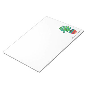 Gorgeous Watercolor Cactus In Beautiful Pot Notepad