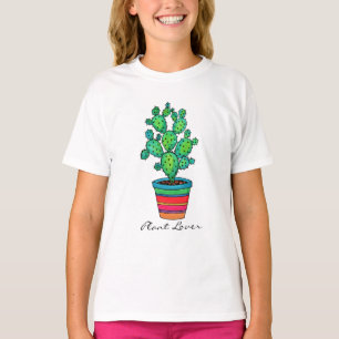 Gorgeous Watercolor Cactus In Beautiful Pot T-Shirt