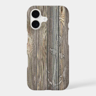 GORGEOUS WEATHERED Old WOOD WITH RUSTIC ANCHOR