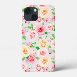 Gorgeous white pink roses Case-Mate iPhone case