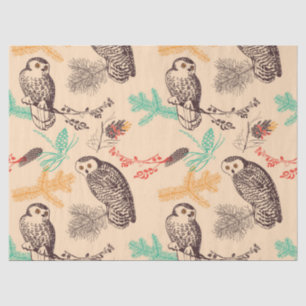 Gorgeous Winter Owls Tissue Paper