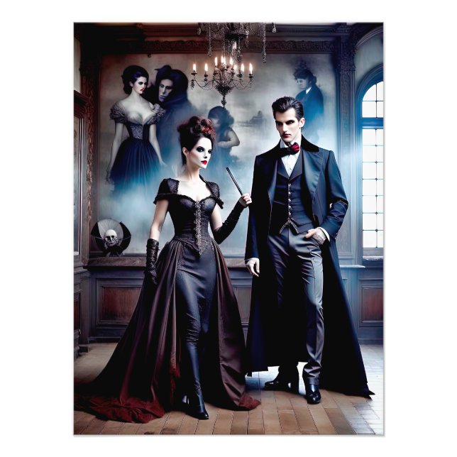Gorgeus Victorian Vampires Photo Print (Front)