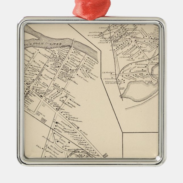 Gorham PO, town of Gorham Metal Tree Decoration (Front)