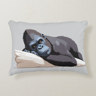 Gorilla Adorable Cute Animal Sleeping Relaxing Fun Decorative Cushion