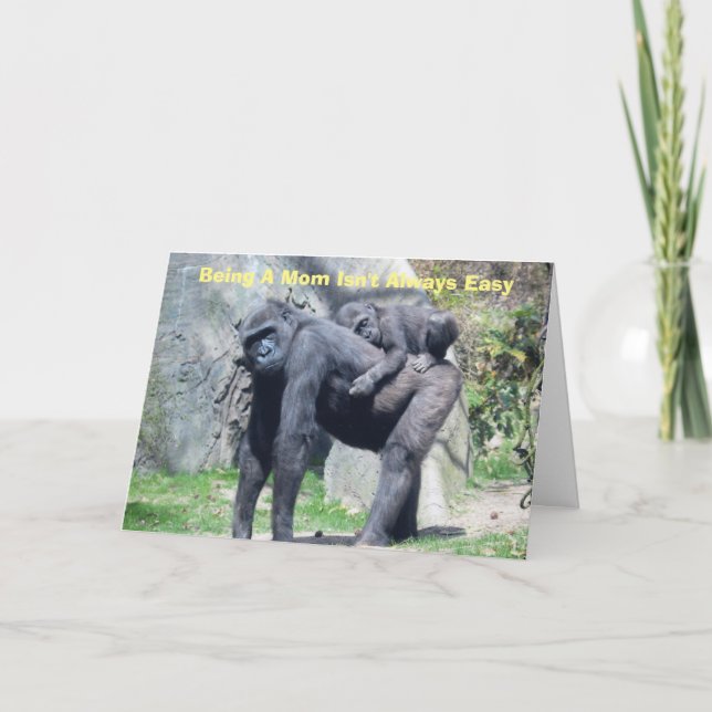 GORILLA AND CHILD CARD (Front)
